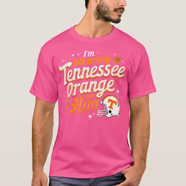T-shirt Je Porte Le Tennessee Orange Tennessee Orange (Devant)