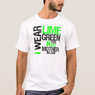 T-shirt Je porte le vert de chaux pour mon lymphome de