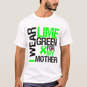 T-shirt Je porte le vert de chaux pour mon lymphome de