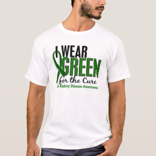 T-shirt Je porte le vert pour la maladie rénale du