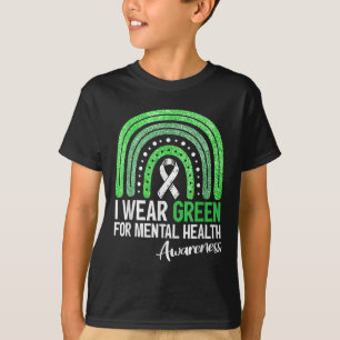 T-shirt Je Porte Le Vert Pour La Sensibilisation À La Sant