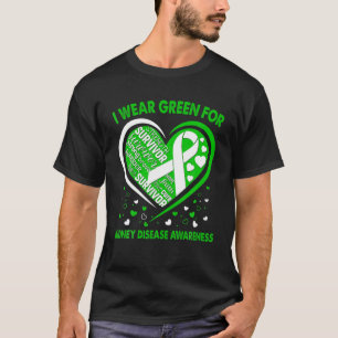 T-shirt Je Porte Le Vert Pour La Sensibilisation Aux Malad