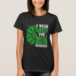 T-shirt Je Porte Le Vert Pour Le Mois De Sensibilisation À