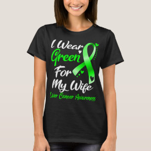 T-shirt Je Porte Le Vert Pour Ma Femme Sensibilisation Au 
