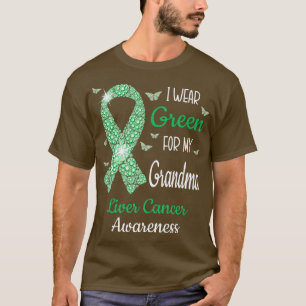 T-shirt Je Porte Le Vert Pour Ma Grand-Mère Sensibilisatio