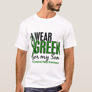 T-shirt Je porte le vert pour ma infirmité motrice