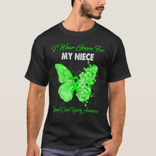 T-shirt Je Porte Le Vert Pour Ma Nièce Cord De La Moelle S