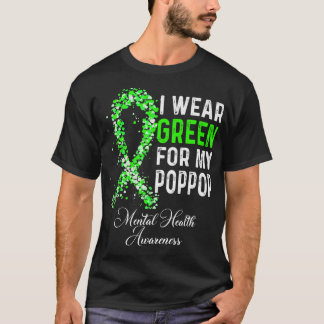 T-shirt Je Porte Le Vert Pour Ma Poppop Sensibilisation À 