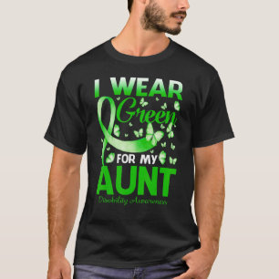 T-shirt Je Porte Le Vert Pour Ma Tante Sensibilisation Au 