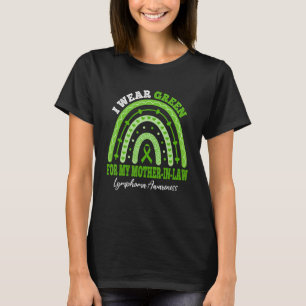 T-shirt Je Porte Le Vert Pour Mère En Droit Lymphome Sensi