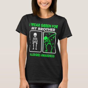 T-shirt Je Porte Le Vert Pour Mes Frères ALLERGIES SENSIBI