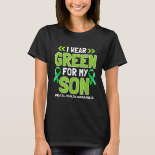T-shirt Je Porte Le Vert Pour Mon Fils - Sensibilisation À