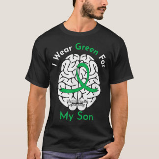T-shirt Je Porte Le Vert Pour Mon Fils Sensibilisation À L