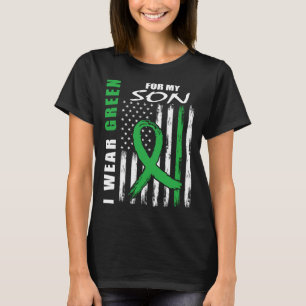 T-shirt Je Porte Le Vert Pour Mon Fils Sensibilisation Aux
