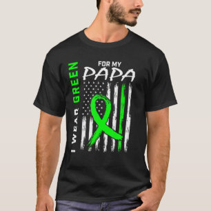 T-shirt Je Porte Le Vert Pour Mon Papa Cérébral Palsy Se