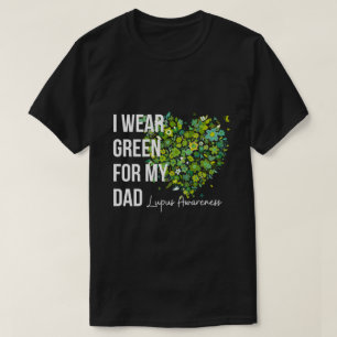 T-shirt Je Porte Le Vert Pour Mon Père Lupus Sensibilisati