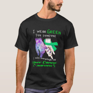 T-shirt Je Porte Le Vert Pour Quelqu'Un Qui Connaît Le Ca