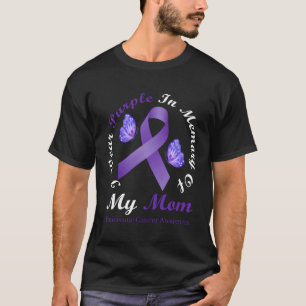 T-shirt Je Porte Le Violet En Mémoire De Ma Mère Pancréati