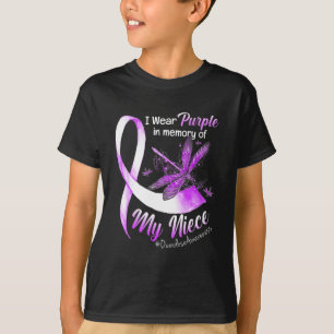 T-shirt Je Porte Le Violet En Mémoire De Ma Nièce Surdose