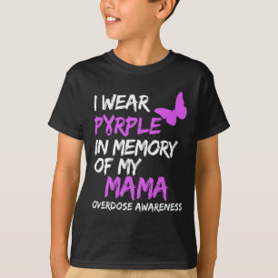T-shirt Je Porte Le Violet En Mémoire De Mon Adjudicateur