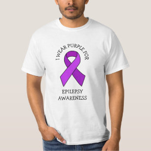 T-shirt Je porte le violet pour la sensibilisation à l'épi