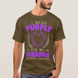 T-shirt Je porte le violet pour la sensibilisation de ma g