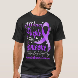 T-shirt Je Porte Le Violet Pour La Sensibilisation PANCRÉA