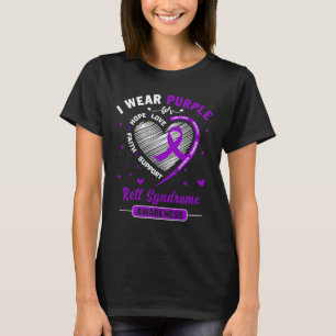 T-shirt Je Porte Le Violet Pour La Sensibilisation RETT SY