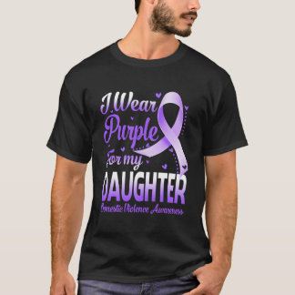 T-shirt Je Porte Le Violet Pour Ma Fille Violences Domesti