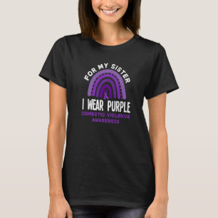 T-shirt Je Porte Le Violet Pour Ma Soeur Violence Domestiq
