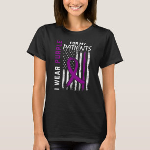 T-shirt Je Porte Le Violet Pour Mes Patients Infirmier Épi