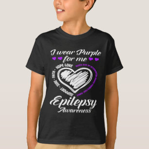 T-shirt Je Porte Le Violet Pour Moi Guerrier Fighter Epile