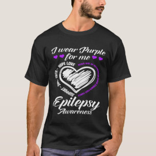 T-shirt Je Porte Le Violet Pour Moi Guerrier Fighter Epile