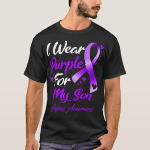 T-shirt Je Porte Le Violet Pour Mon Fils Lupus Sensibilise