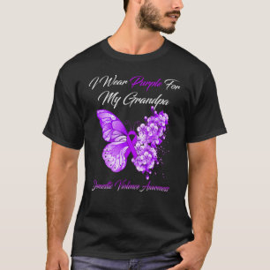 T-shirt Je Porte Le Violet Pour Mon Grand-Père, La Violenc