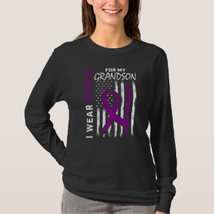 T-shirt Je Porte Le Violet Pour Mon Petit-Fils Epilepsie S