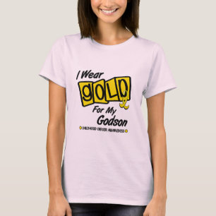 T-shirt Je porte l'or pour mon FILLEUL 8