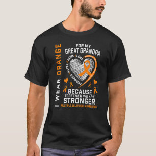 T-shirt Je Porte L'Orange Pour La Sclérose Multiple Grand-