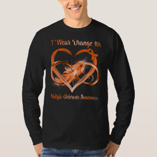 T-shirt Je Porte L'Orange Pour La Sensibilisation À La Scl