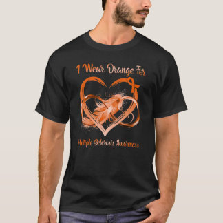 T-shirt Je Porte L'Orange Pour La Sensibilisation À La Scl