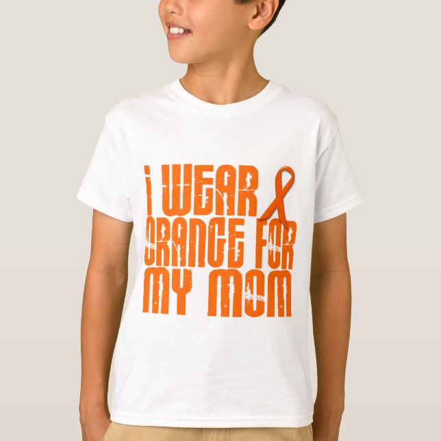 T-shirt Je porte l'orange pour ma maman 16 (Devant)