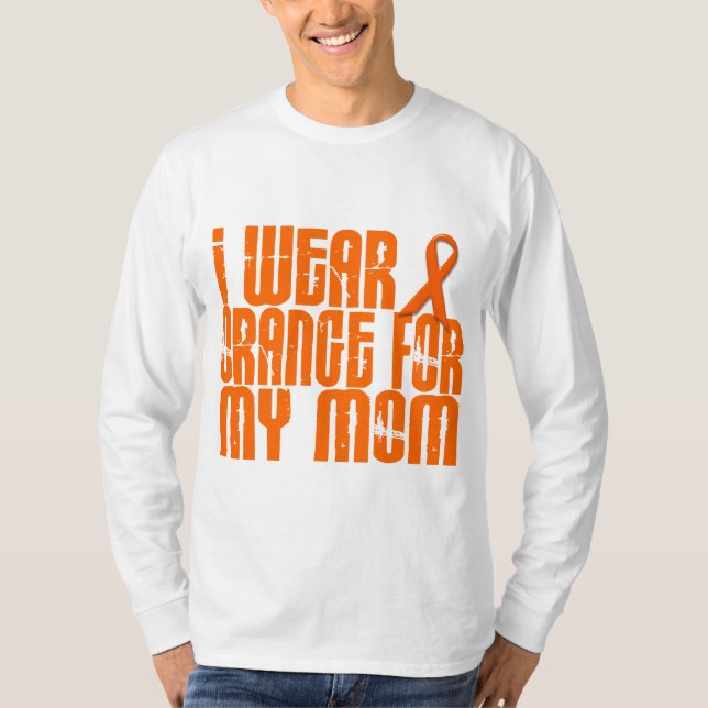 T-shirt Je porte l'orange pour ma maman 16 (Devant)