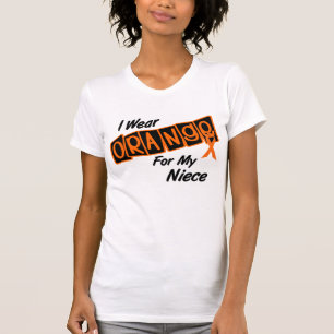 T-shirt Je porte l'orange pour ma nièce 8