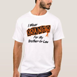 T-shirt Je porte l'orange pour mon BEAU-FRÈRE 8