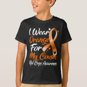 T-shirt Je Porte L'Orange Pour Mon Cousin Rsd Crps Sensibi