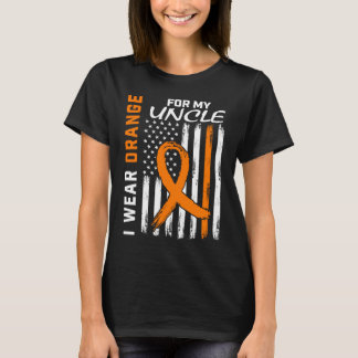 T-shirt Je Porte L'Orange Pour Mon Oncle Sclérose Multiple