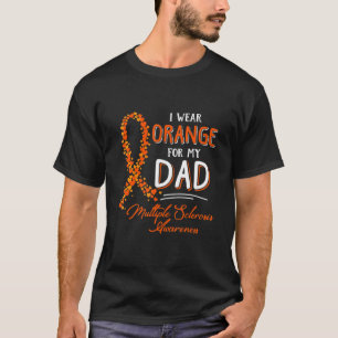 T-shirt Je Porte L'Orange Pour Mon Père, Mme Sensibilisati