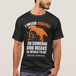 T-shirt Je Porte L'Orange Pour Quelqu'Un Qui Signifie Mond