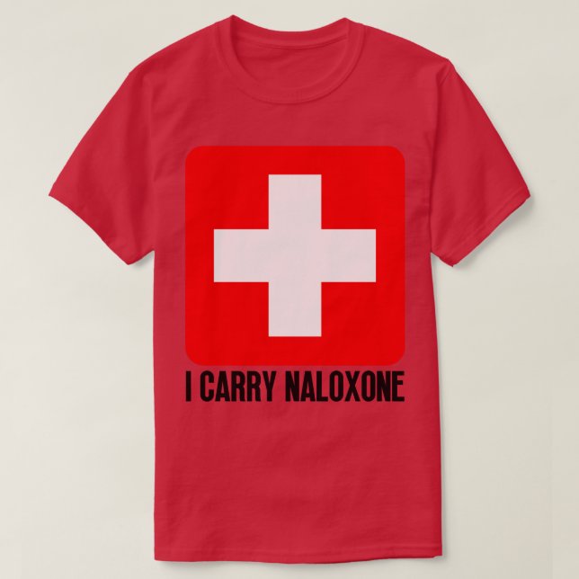 T-shirt Je porte Naloxone 53 (Design devant)