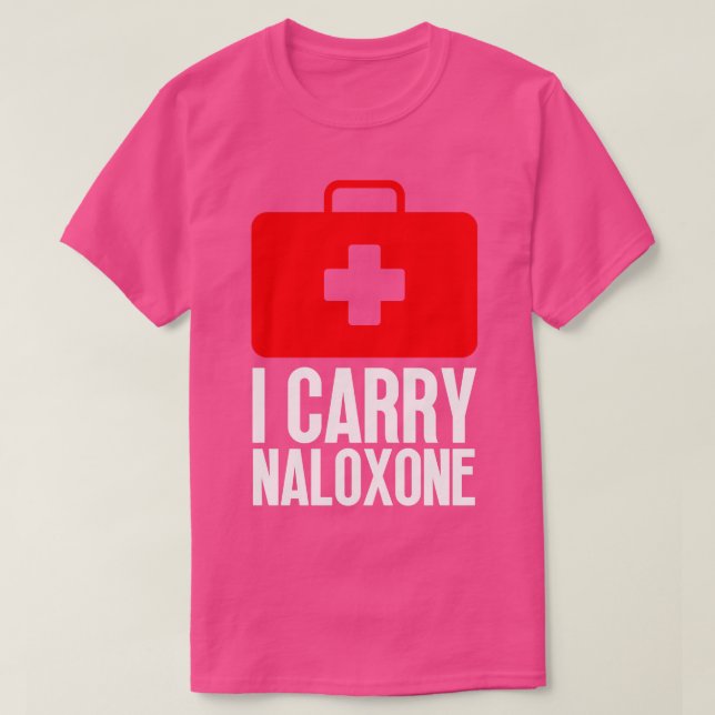 T-shirt Je porte Naloxone 54 (Design devant)